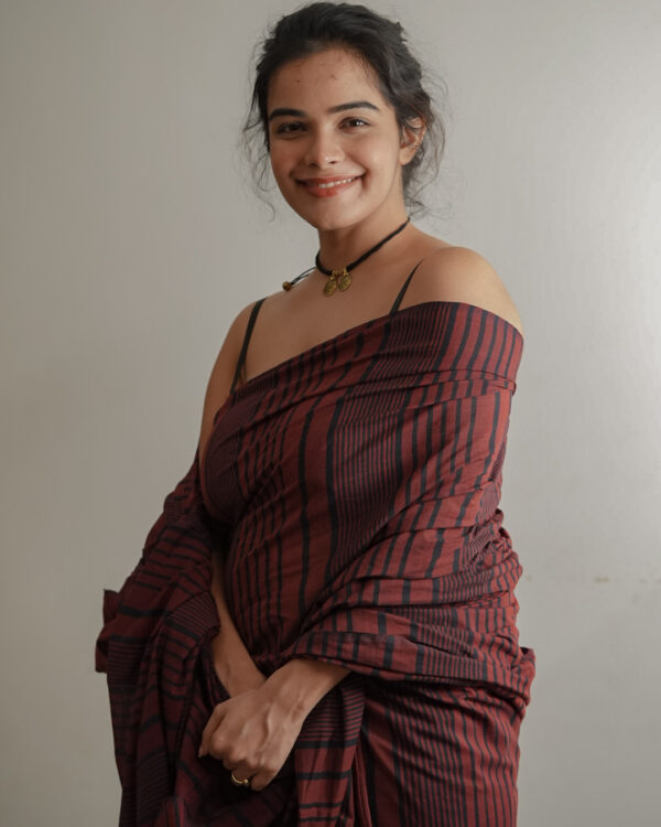 Coral Saree