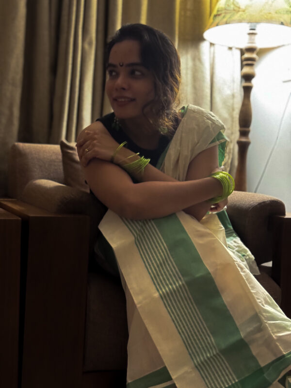 Chitrangatha set mundu - Image 6