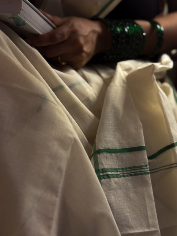 Pacha Puliyilakara set mundu - Image 4