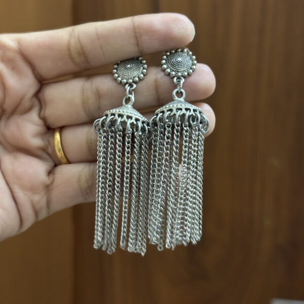 Metallic earrings