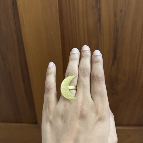 Half moon ring