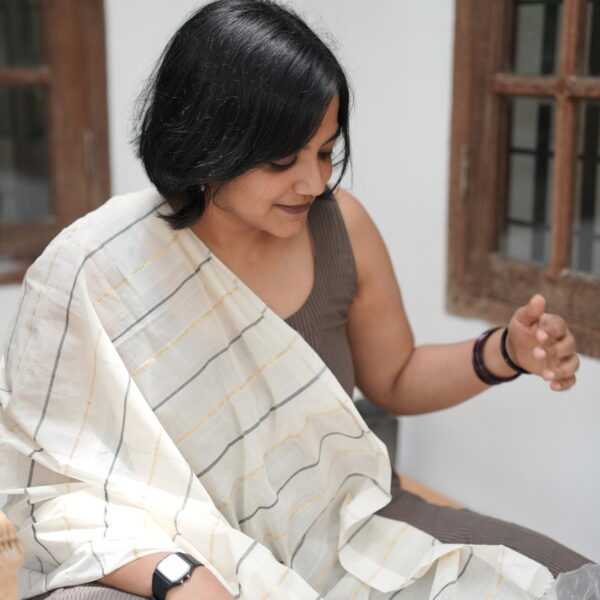 Black and golden dupatta